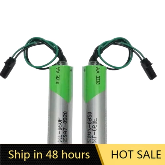 US STOCK 2PCS XL-060F 3.6V 2400MAH AA Battery with Black Plug Non-Rechargeable Li-Battery