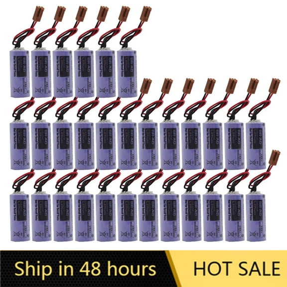 US STOCK (30 Pack) BR-AG Battery BR-AG 3V 1800mah Lithium Battery with Plug for Alarm System