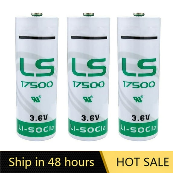 US STOCK 3PCS 3.6V 3600mAh LS17500 Non-Rechargeable Lithium Battery LS 17500 Battery