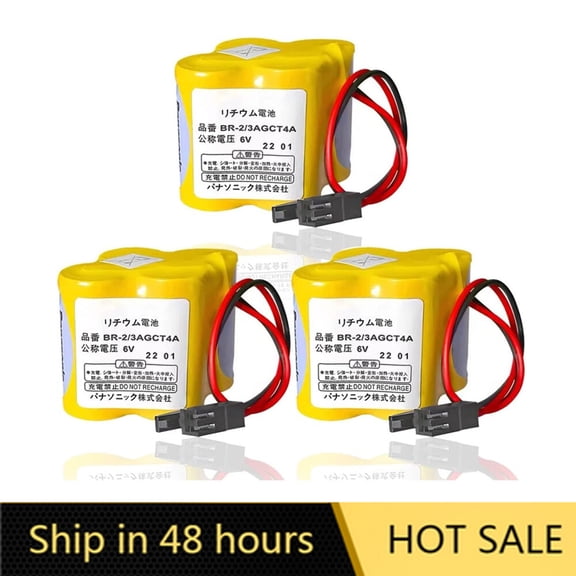 US STOCK  3PCS BR-2/3AGCT4A 6V 4400mah Lithium Battery for FANUC A98L-0031-0025 CNC Machine
