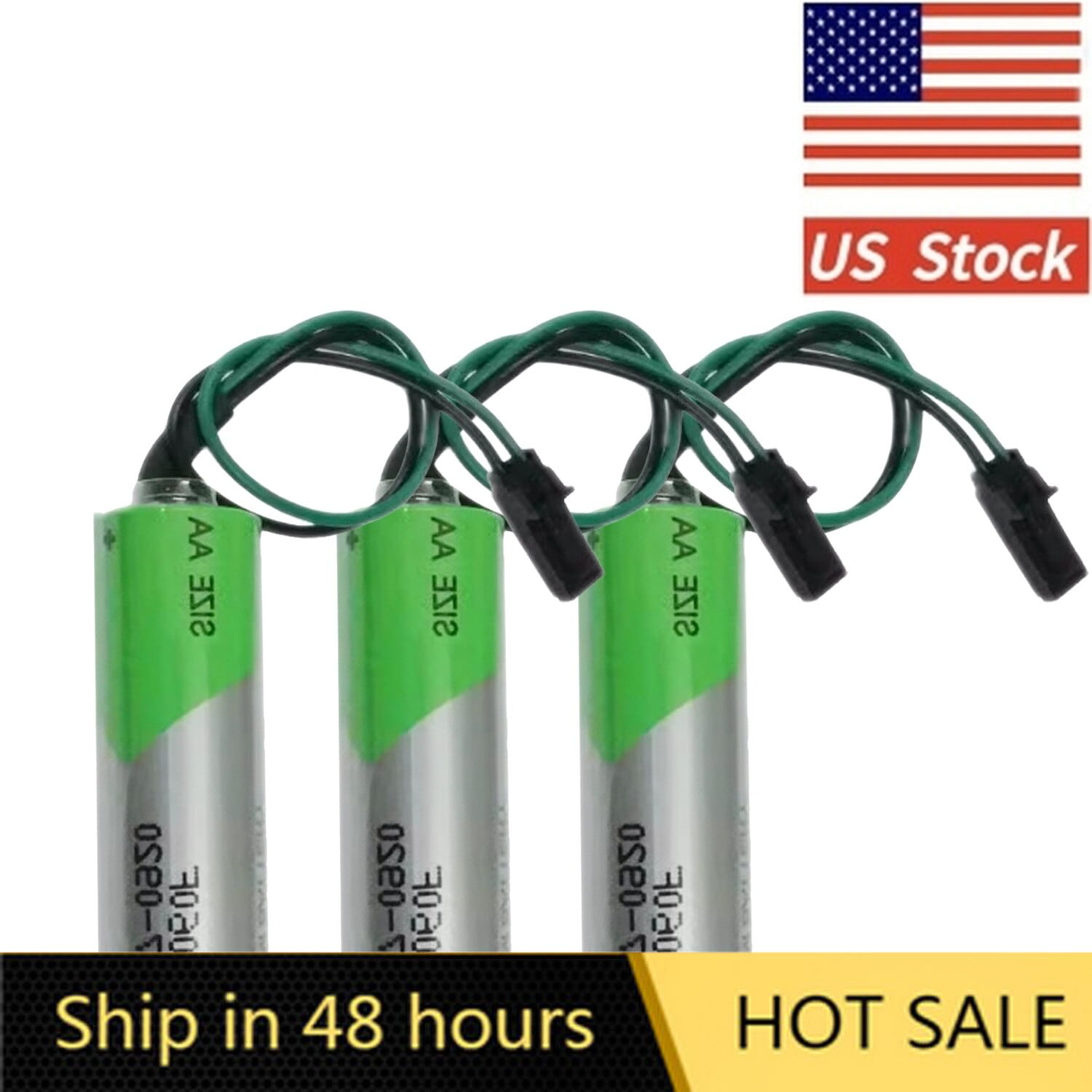 US STOCK   3PCS XL-060F 3.6V 2400MAH AA Battery with Black Plug Non-Rechargeable Li-Battery