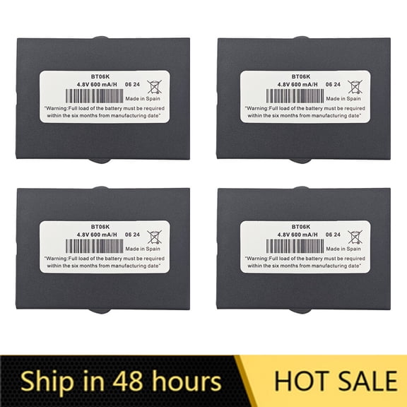 US STOCK (4-Pack) BT06K 4.8V 600mAh Rechargeable Battery Ni-MH Replacement Battery Brand New