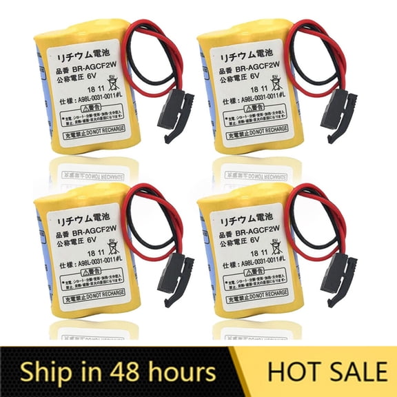 US STOCK 4PCS 2200mAh 6V BR-AGCF2W A98L-0031-0011 PLC Non-Rechargeable Lithium Battery