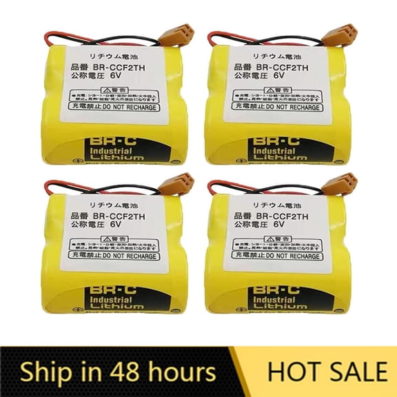 US STOCK 4PCS BR-CCF2TH 6V 5000mah Lithium Battery for Fanuc A98L-0001-0902 A06B-6073-K001