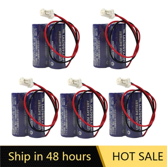 US STOCK 5PCS 3V 2600mAh 2CR17450 PLC Industrial Control Lithium Battery CR17450-2WK27