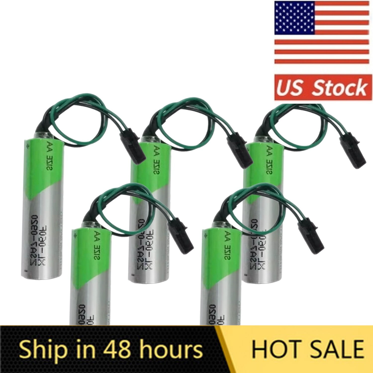 US STOCK   5PCS XL-060F 3.6V 2400MAH AA Battery with Black Plug Non-Rechargeable Li-Battery