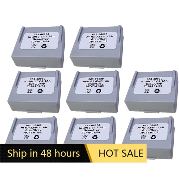 US STOCK 8PCS 68300900 Rechargeable Battery 3.6V 2100mAh Ni-MH Battery for HETRONIC Remote