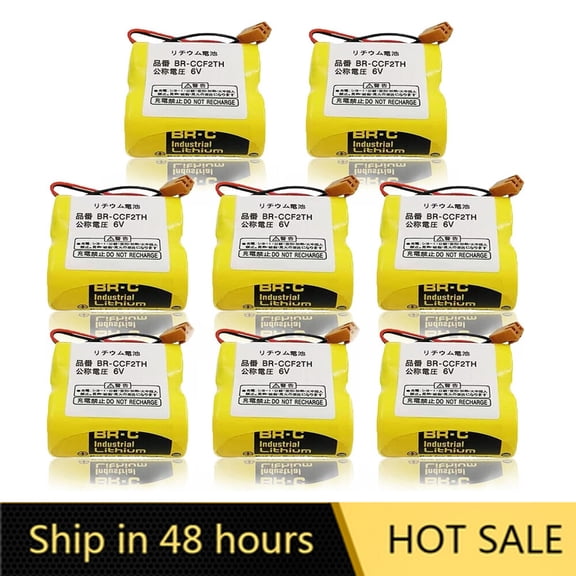 US STOCK 8PCS BR-CCF2TH 6V 5000mah Lithium Battery for Fanuc A98L-0001-0902 A06B-6073-K001