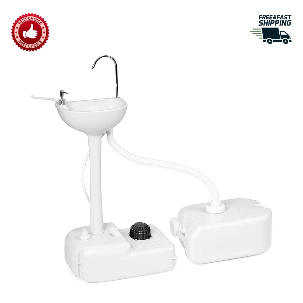 [US IN STOCK] Portable Camping Sink Hand Wash Station Basin with 4.5 ...