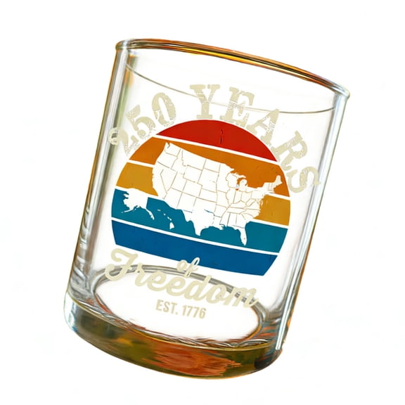 US Semiquincentennial Whisky Decanter Collectible Glass Bottle With Historical Narrative