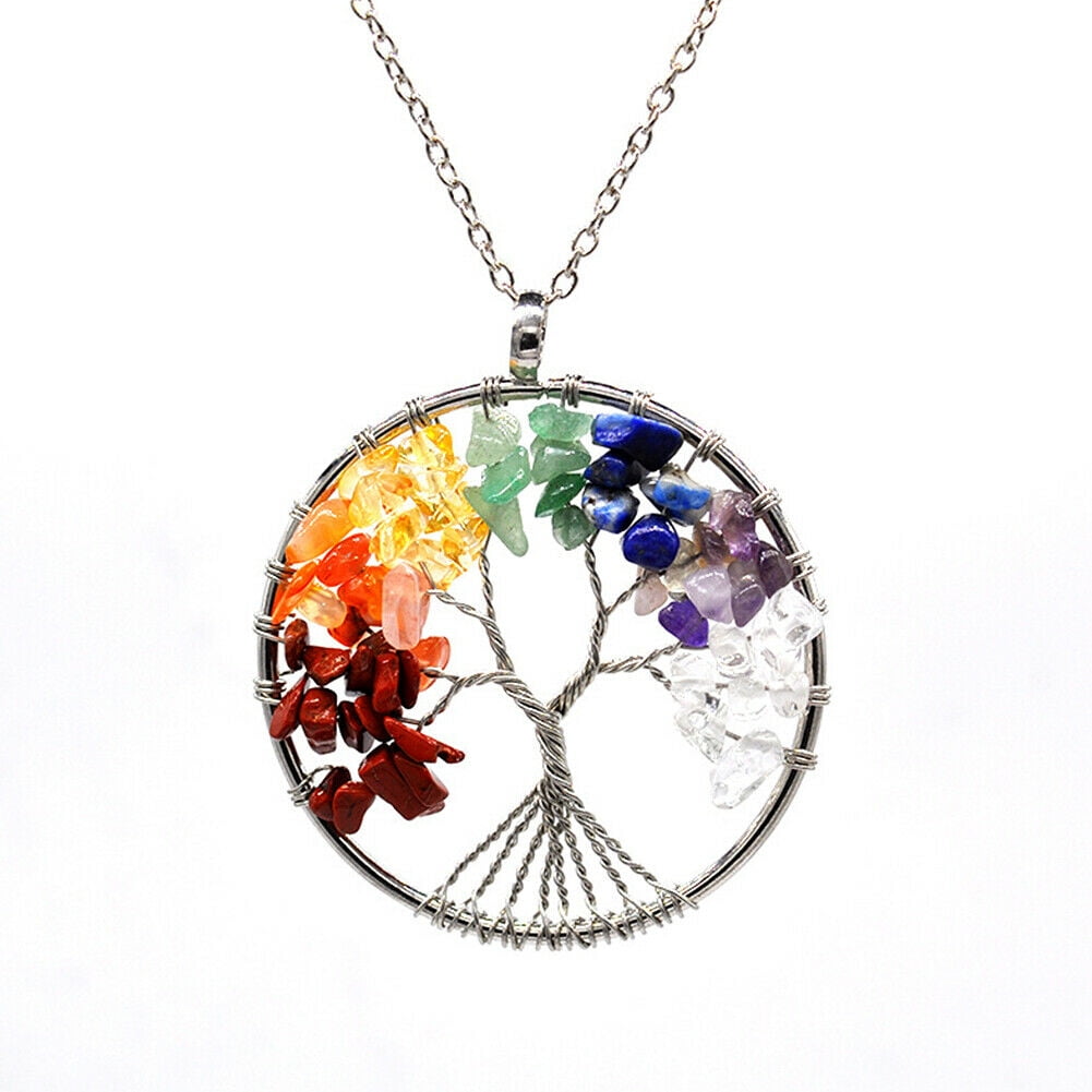 Meditation crystal necklace discount