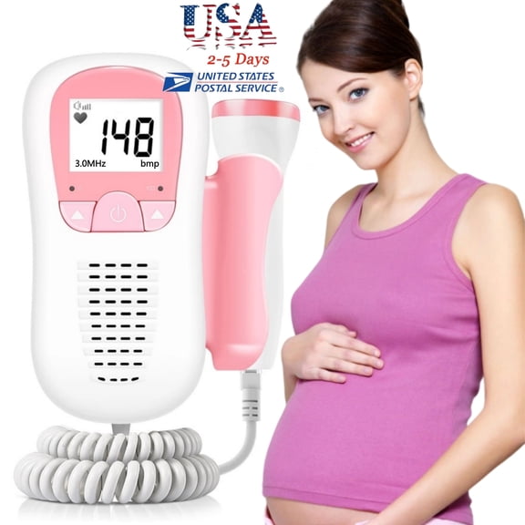 US Shipping Newest Smart Noise-Reducing Childbirth Heart Rate High sensitive Big LCD Accurate Display