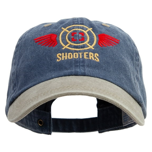US Shooters Embroidered Pigment Dyed Wash Cap - Navy Khaki OSFM