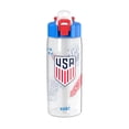 thumbnail image 1 of Zak Designs US Soccer 25oz Durable Plastic Jubilation Water Bottle with Handle, White, 1 of 7