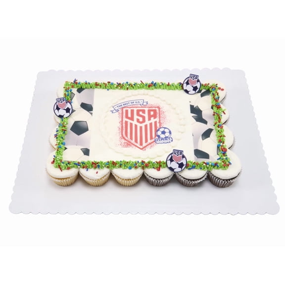 US Soccer Cupcake Cake