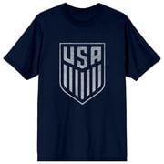 US Soccer Federation Team Logo Men's Navy Blue Short Sleeve Tee-3XL