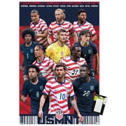 US Soccer - US Mens National Team Starting XI 26 Wall Poster, 22.375" x 34"