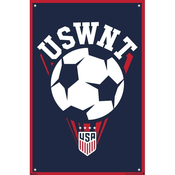 US Soccer - USWNT Logo 25 Wall Poster, 22.375" x 34"