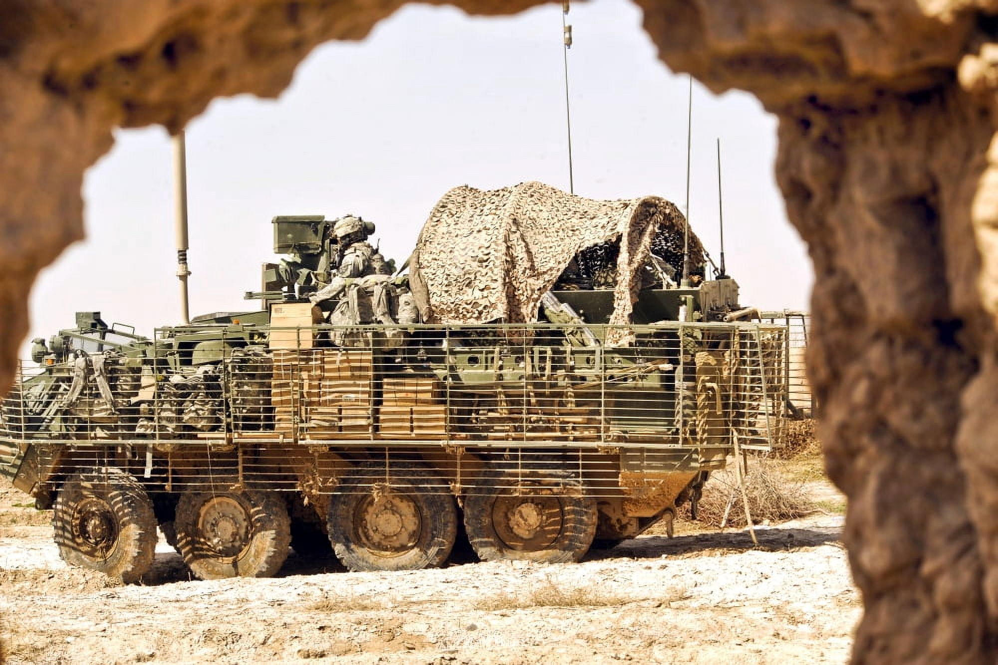 US Soldiers conduct a combat patrol in Afghanistan Canvas Art - Stocktrek Images (35 x 23)
