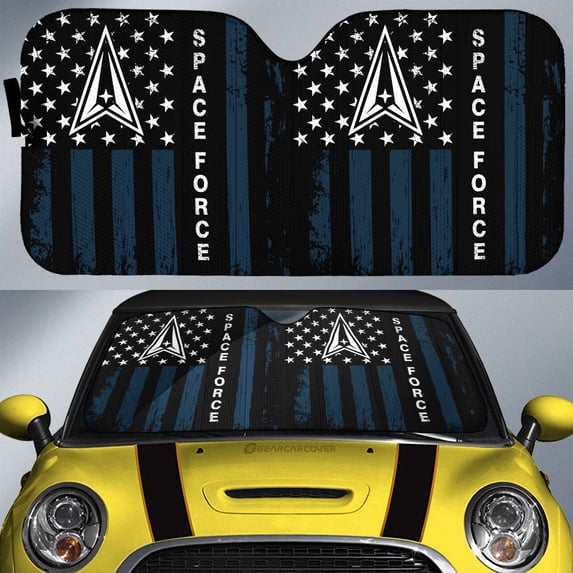 US Space Force Car Sunshade Custom Car Accessories, Car Windshield, Auto Sun Shades