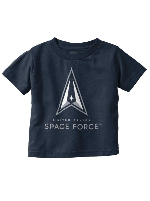 US Space Force Classic Military Logo Toddler Boy Girl T Shirt Infant Toddler Brisco Brands 24M