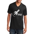 thumbnail image 1 of US Space Force Rocket Big Size Core Cotton V-Neck T-Shirt - Jet Black 4XL, 1 of 2