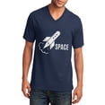 thumbnail image 1 of US Space Force Rocket Big Size Core Cotton V-Neck T-Shirt - Navy 3XL, 1 of 2