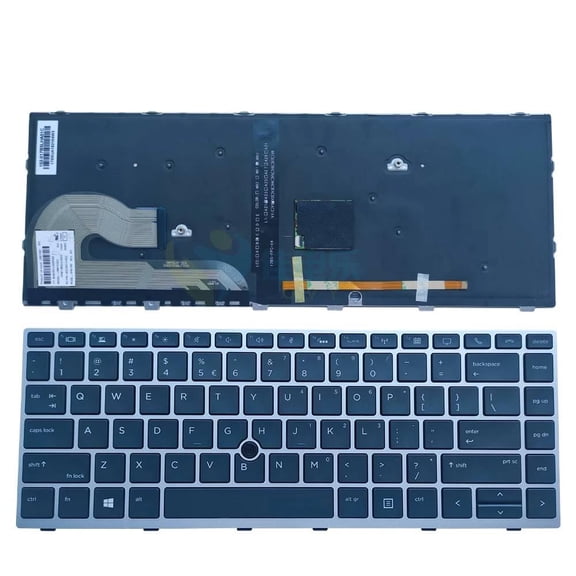 US Spain Brazilian Keyboard Backlit For EliteBook 745 840 G5 G6 846 G6 Trackpoint Keyboards L14377-DH1 L09813-B31 L09813-FL1
