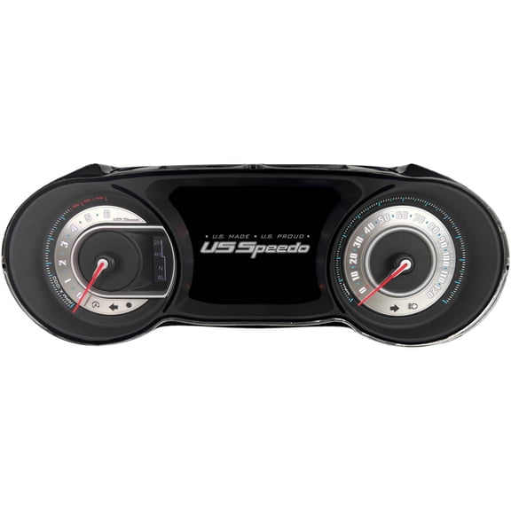 US Speedo Stainless Edition Custom Gauge Face for 2018-2022 Jeep Wrangler JL and Gladiator JT Diesel - SSWRA21JLD