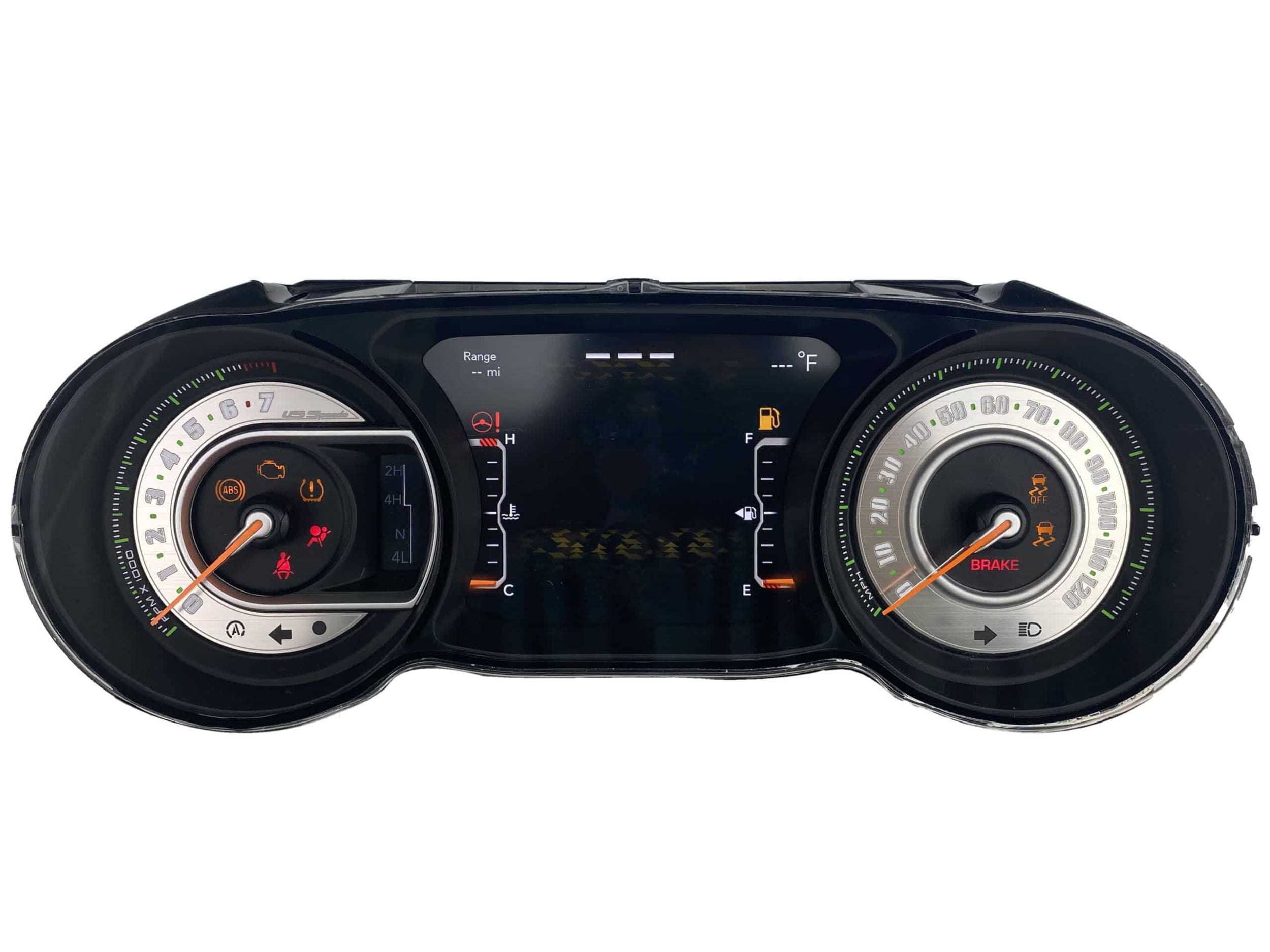 US Speedo Stainless Edition Custom Gauge Face for 20182022 Jeep