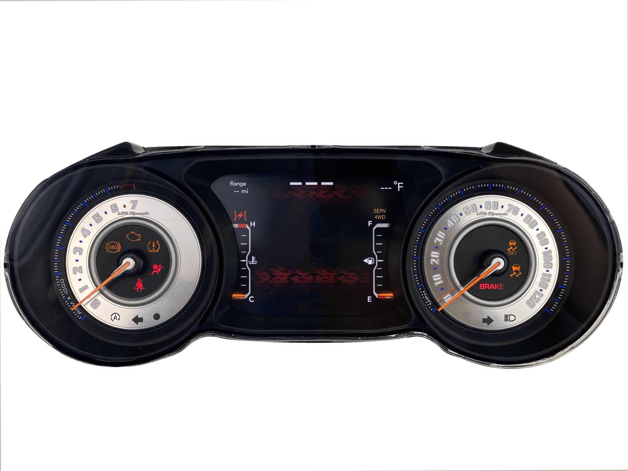 US Speedo Stainless Edition Custom Gauge Face for 20182022 Jeep