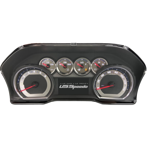 US Speedo Stainless Edition Custom Gauge Face for 2019-2022 Chevrolet Silverado 1500 Gas RST LT Trail Boss