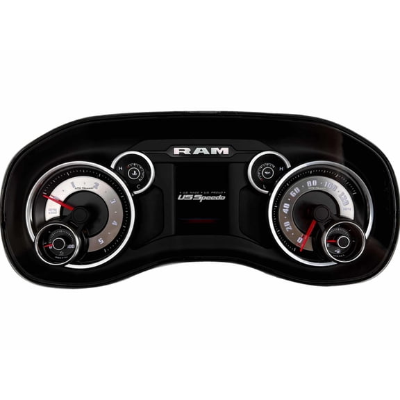 US Speedo Stainless Edition Custom Gauge Face for 2019-2022 Ram Truck 2500/3500 Diesel