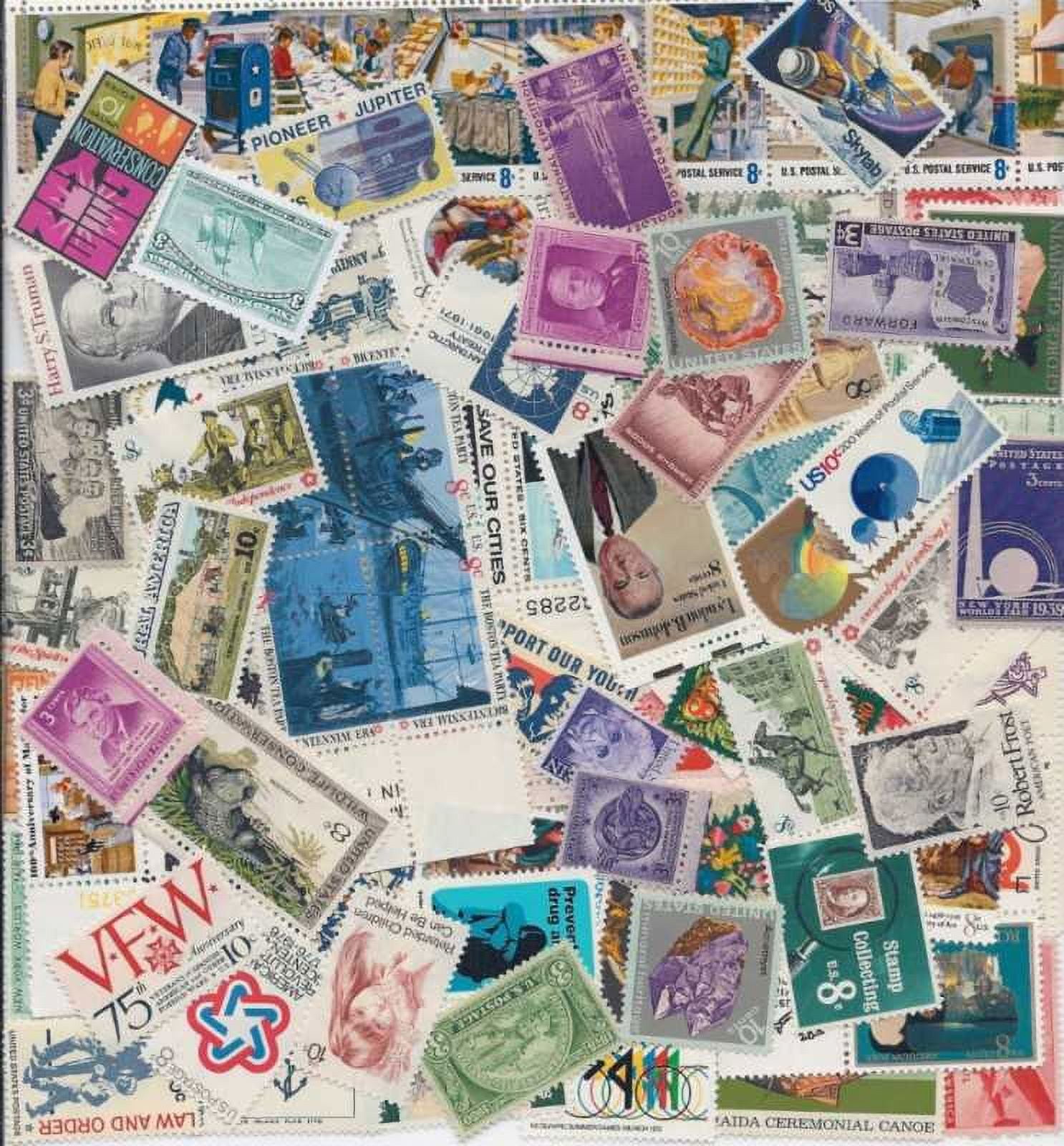 10 Vintage Happy Birthday Postage Stamps Unused 22 Cent Congrats Stamps  Birthday Cake Postage Stamps for Mailing