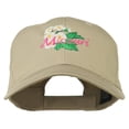 thumbnail image 1 of US State Missouri Hawthorn Flower Embroidered Cap - Khaki OSFM, 1 of 5