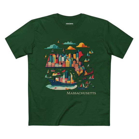 US State Shirts, Massachusetts Shirt
