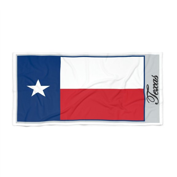 US State Texas Flag Beach Towel