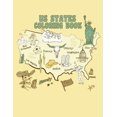 thumbnail image 1 of US States Coloring Book: A United States of America Coloring Book With State Bird, State Seal, State Flower, Fun Filled , (Paperback), 1 of 1