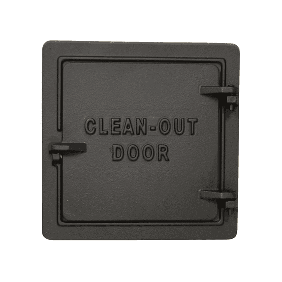 US Stove 8 In. x 8 In. Black Cast-Iron Cleanout Door