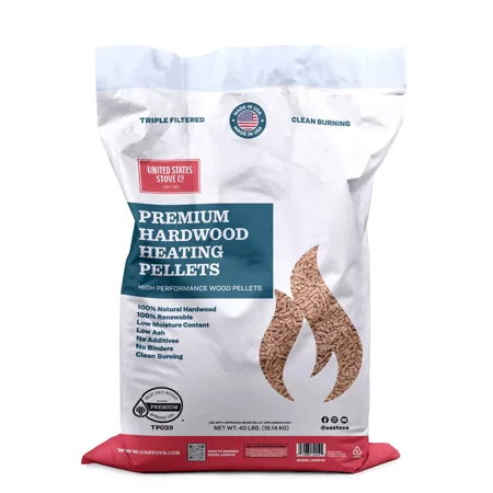 HARDWOOD HEATING PELLETS 40 LB. BAG