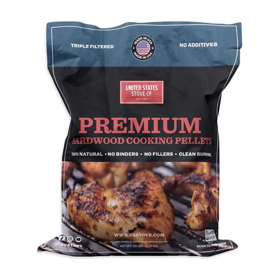 APPLE FLAVOR COOKING PELLETS, 20 LB. BAG