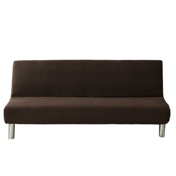 US Stretch Solid Color Futon Slipcover Full Or Queen Size Armless Sofa Bed Cover