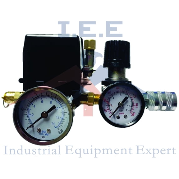 US Style Air Compressor Pressure Control Switch Manifold Regulator Fitting Kits