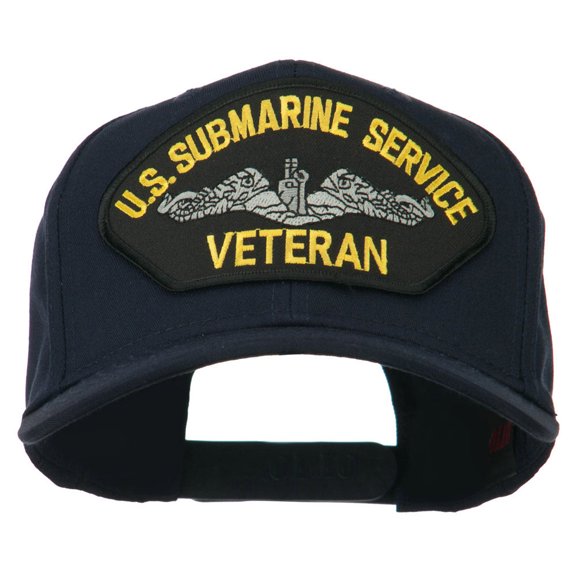 US Submarine Service Veteran Military Patched High Profile Cap - Navy OSFM