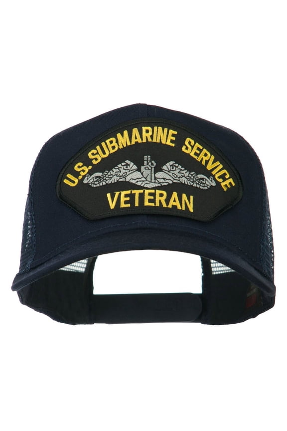 US Submarine Service Veteran Patched Mesh Back Cap - Navy OSFM