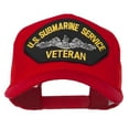 thumbnail image 1 of US Submarine Service Veteran Patched Mesh Back Cap - Red OSFM, 1 of 5
