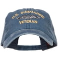 thumbnail image 1 of US Submarine Veteran Military Embroidered Washed Cap - Navy OSFM, 1 of 6