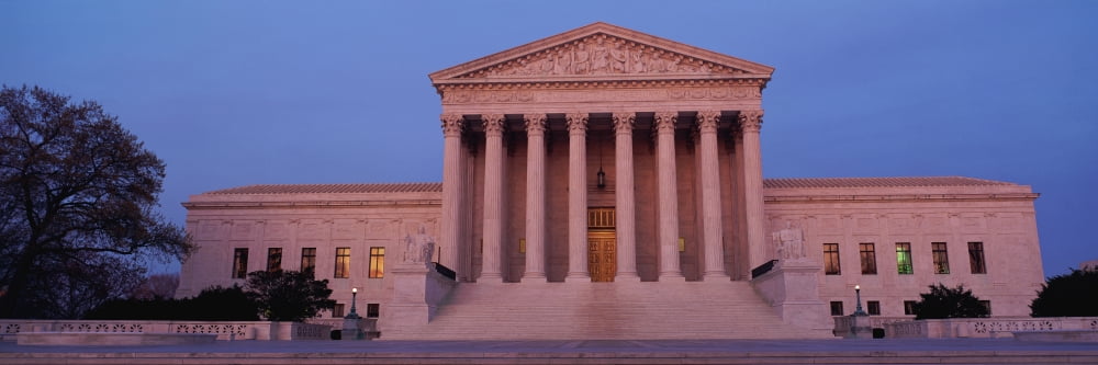 US Supreme Court building Washington DC Canvas Art - Panoramic Images (27 x 9)