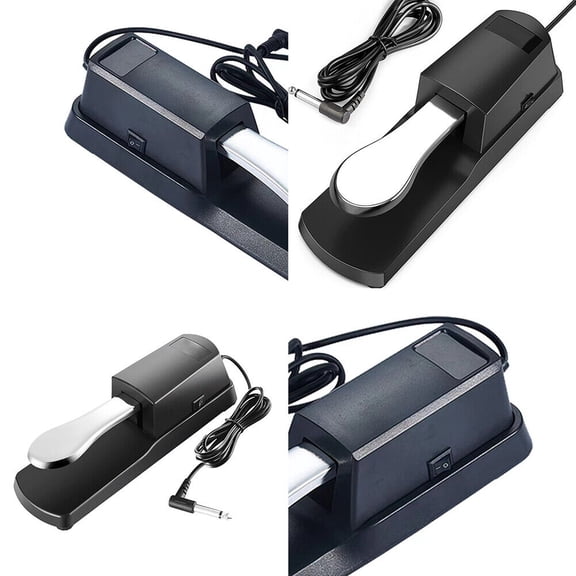 US Sustain Foot Pedal with Polarity Switch for Digital Electronic Keyboard Piano