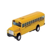 US Toy 4.5" Metal Pull Back And Go Yellow Die Cast School Bus Toy Car Vehicle